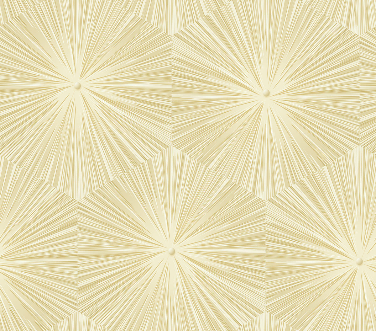 Seabrook Designs Avant Garde Chadwick Starburst Geometric Transitional Gold Metallic - AV51105