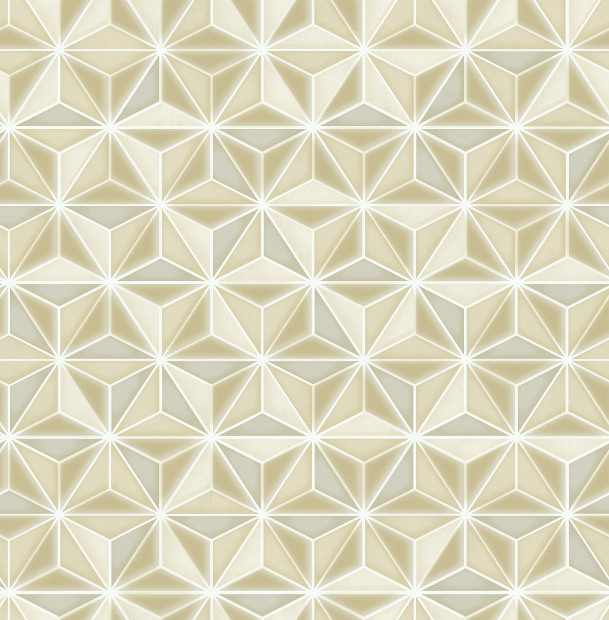 Seabrook Designs Avant Garde Einstein Geometric Geometric Transitional Gold Metallic - AV51405