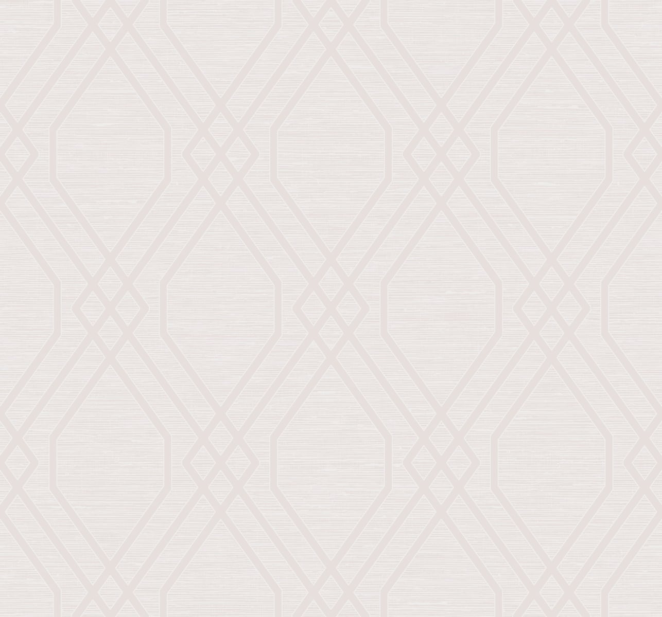 Seabrook Designs Diamond Geo Geometric Modern Blush Glitter , Off-White - AW73701