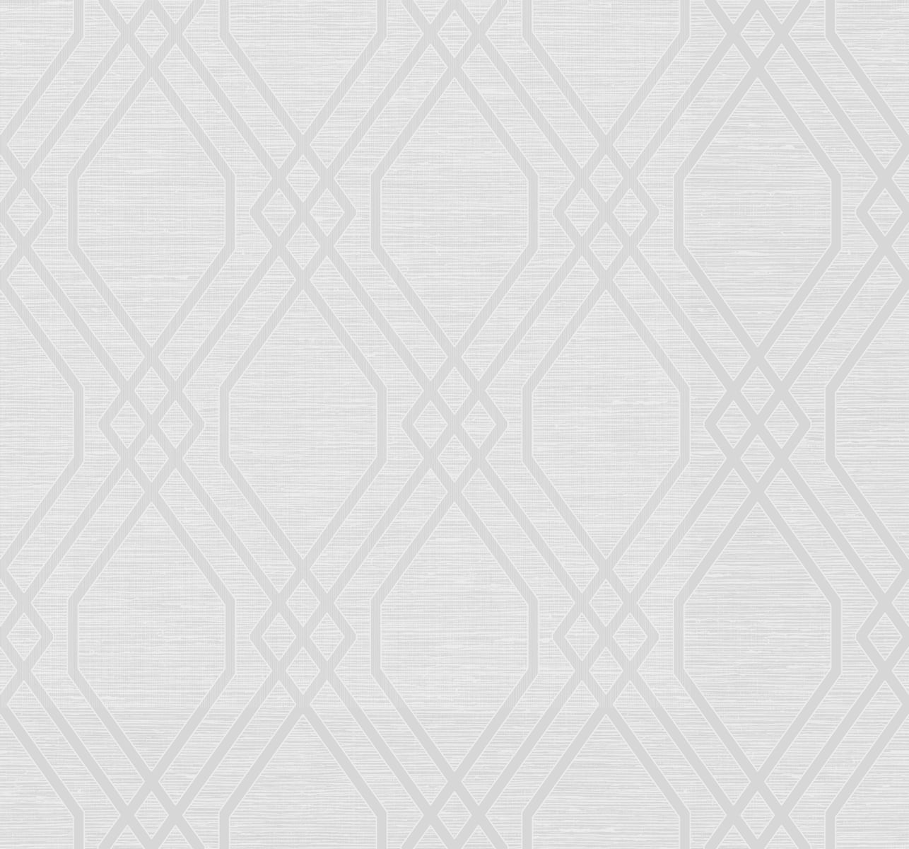 Seabrook Designs String Diamond Geometric Modern Metallic Pearl - AW74211