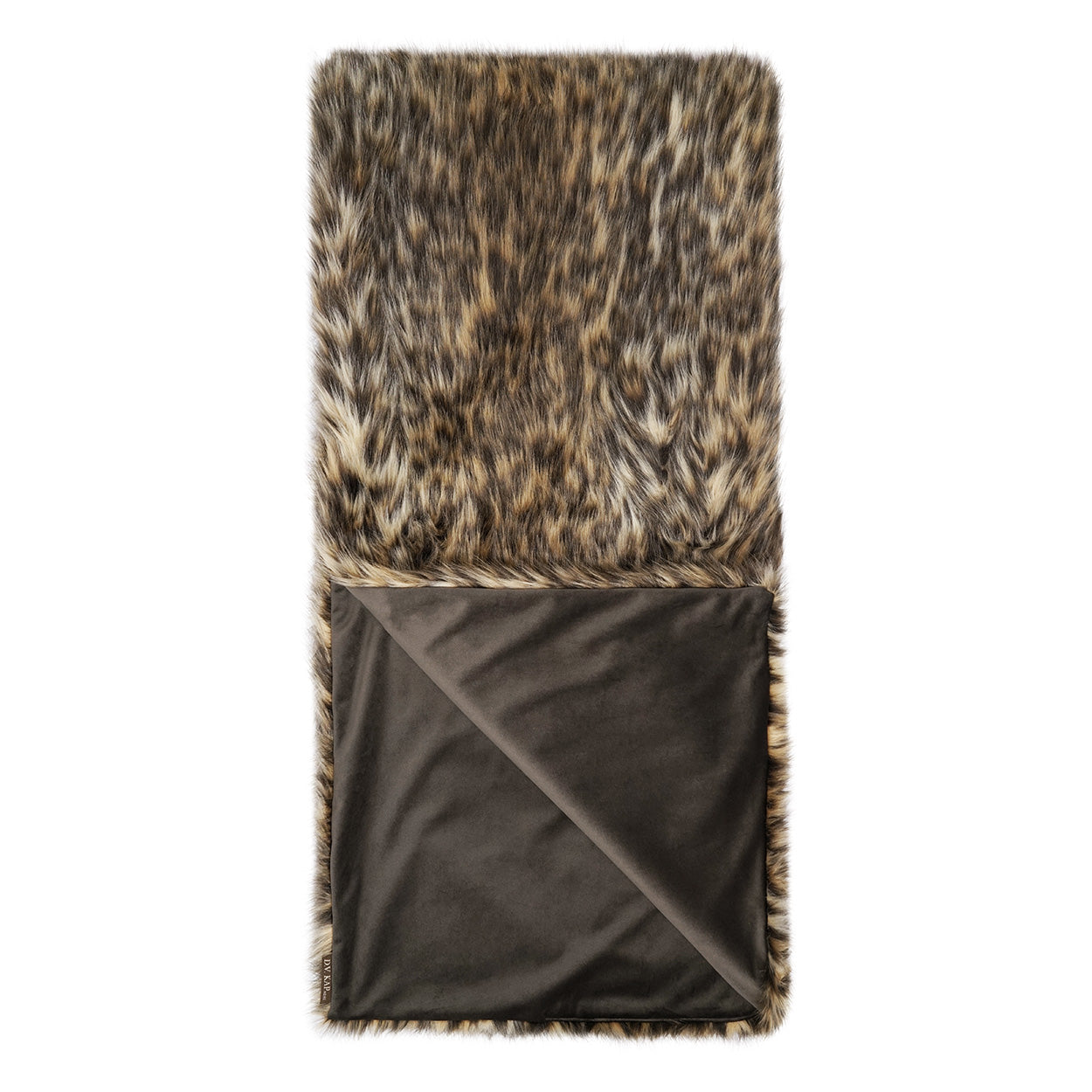 D.V. KAP HOME 52" x 62" Margay Throw Faux Fur, Animal - B-1053