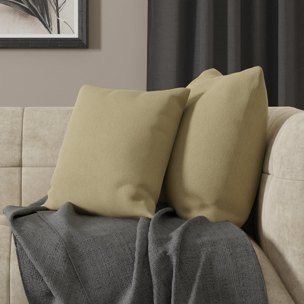 Toast solid fabric swatch in warm beige with visible weave texture.