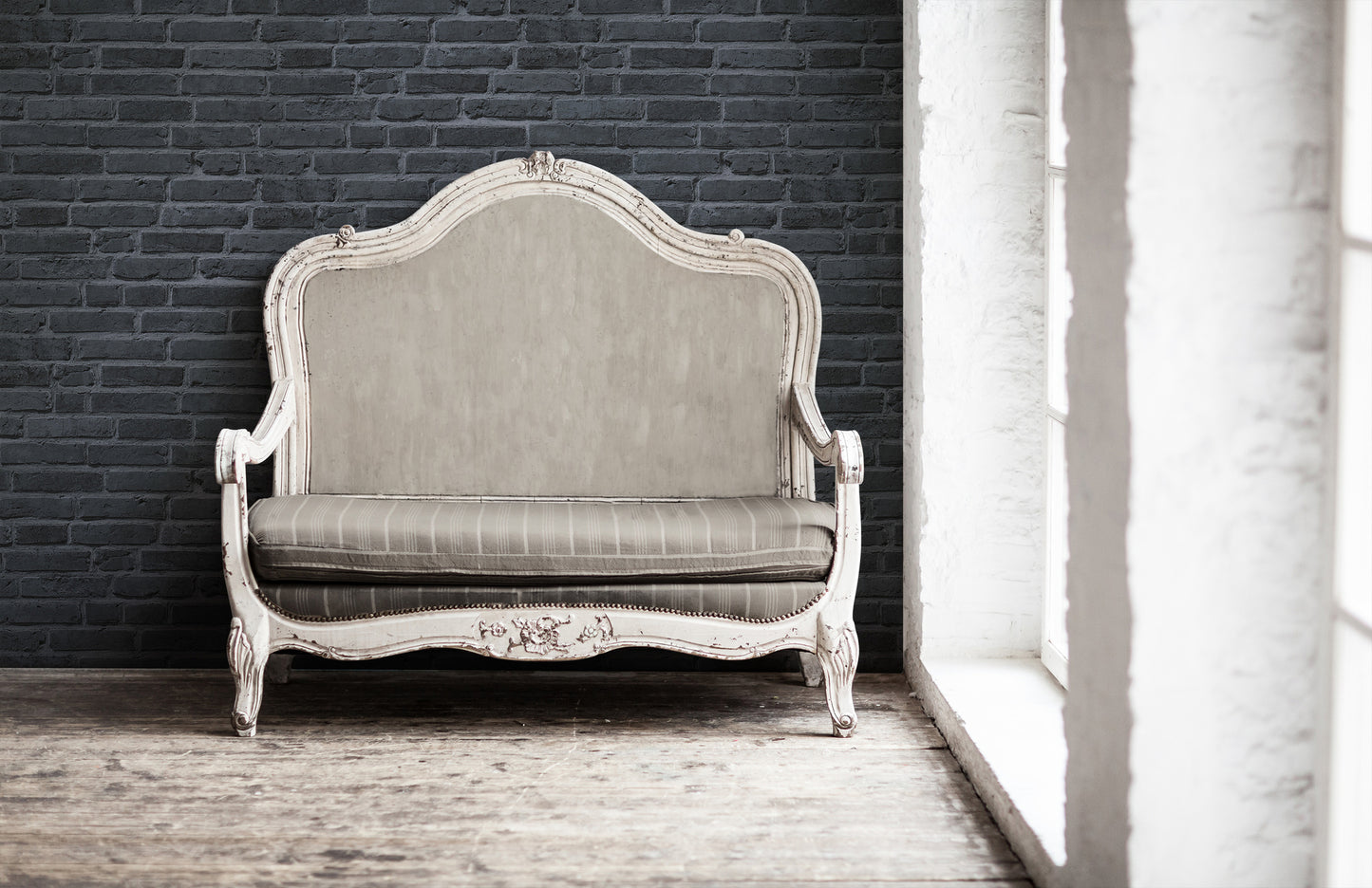 GALERIE WALLCOVERINGS The Bricks And More Silver - Grey - BB51103