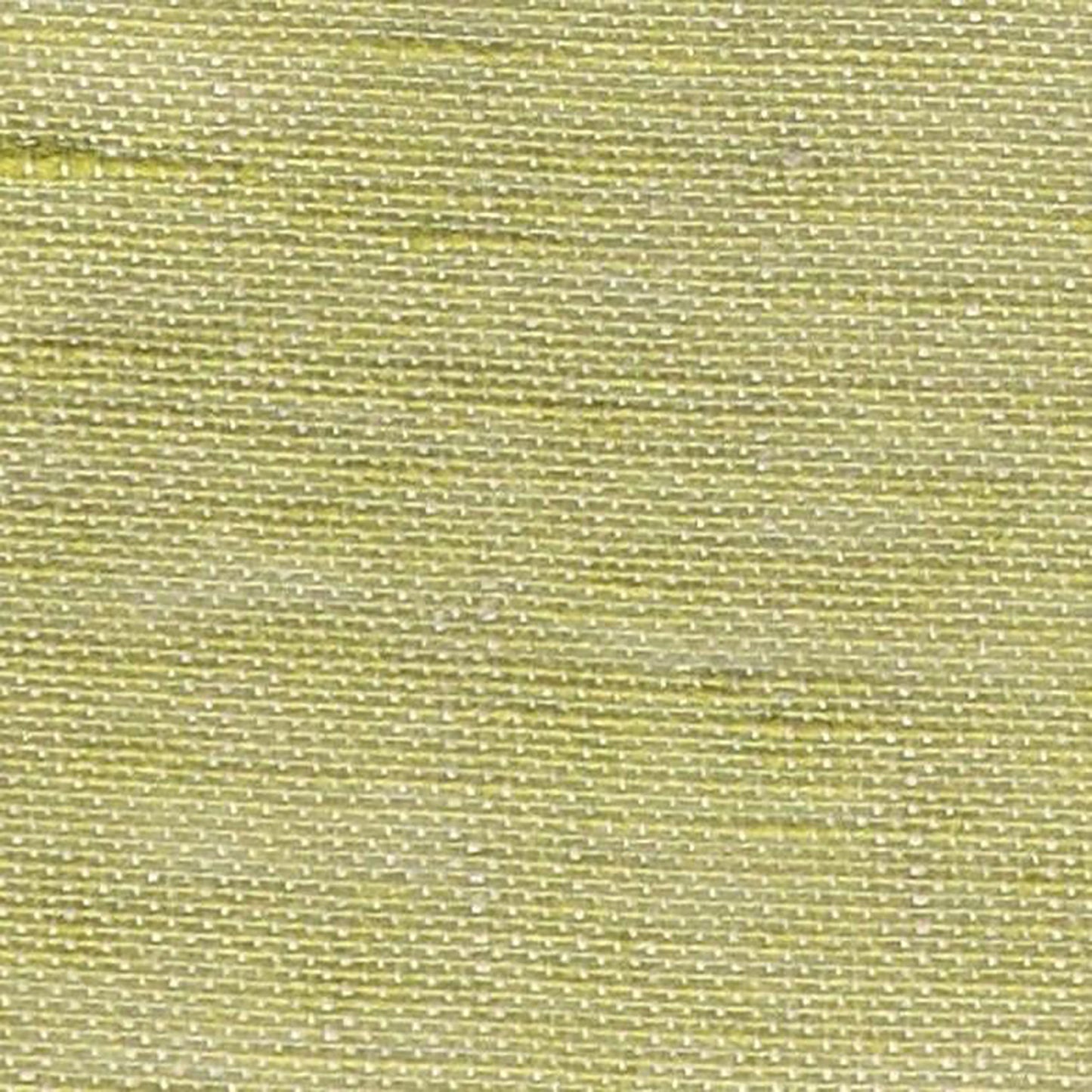 Close-up of a plain green woven fabric with visible horizontal threads and a subtle sheen.