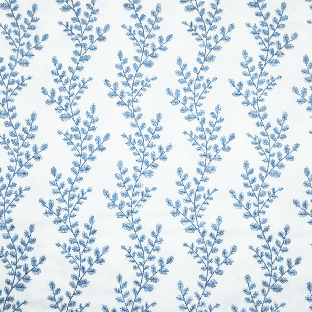 STOUT TEXTILES MULTIPURPOSE,EMBROIDERIES TRADITIONAL, FLORAL STRIPE PERIWINKLE - BIGB-3