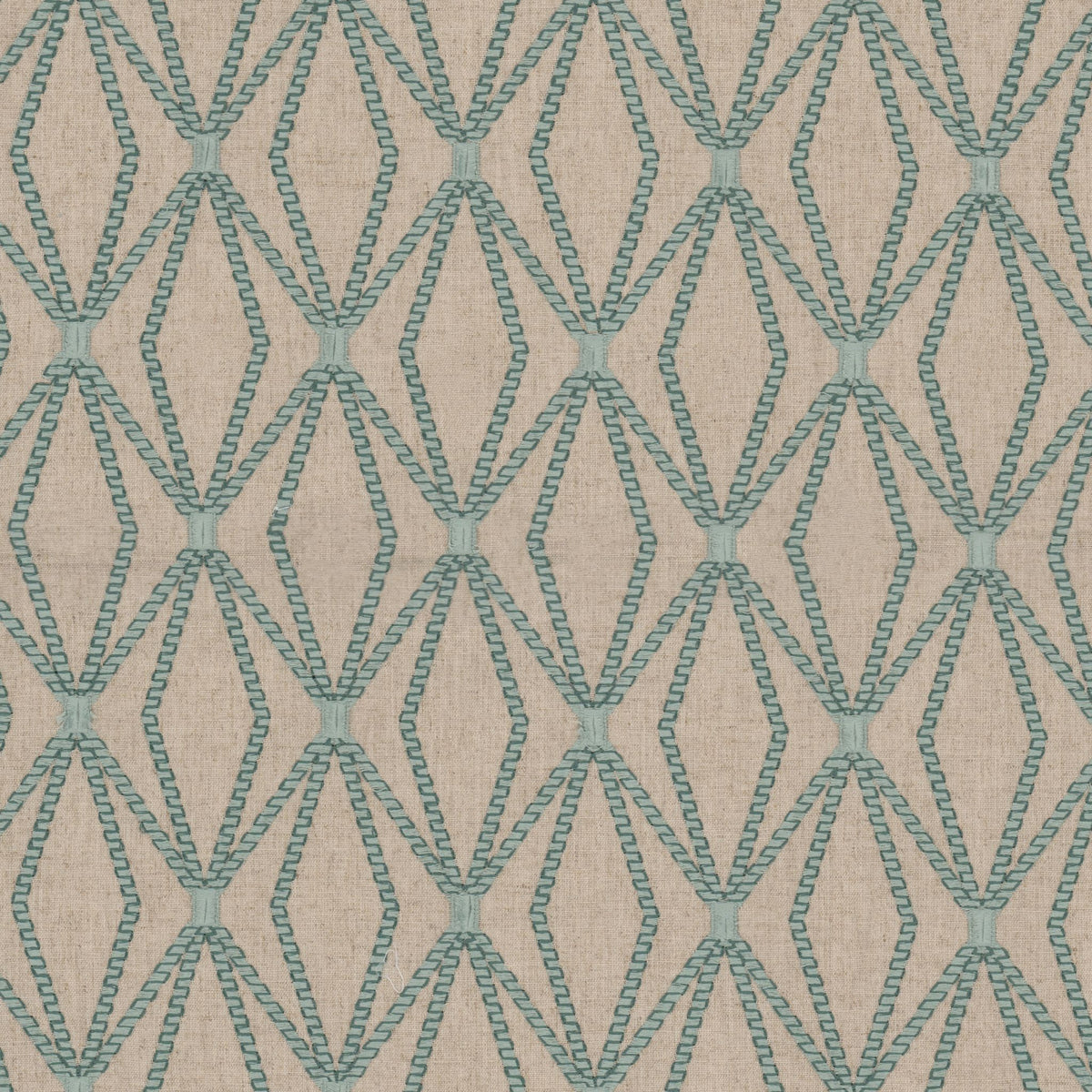STOUT TEXTILES MULTIPURPOSE,EMBROIDERIES TRANSITIONAL,, DIAMOND AQUA - BIRC-1