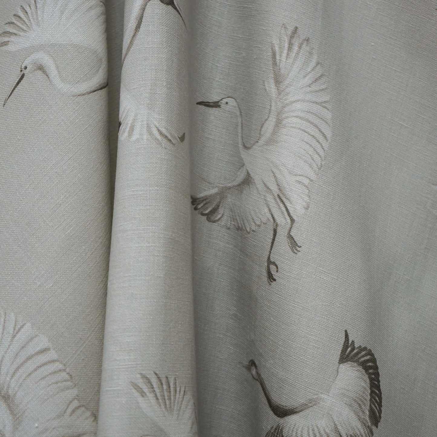 JF Fabrics JF Studio BIRDIE 91 Fabric Animal, Novelty, Traditional Cream, Grey Print, Linen - 9005791 SJ103