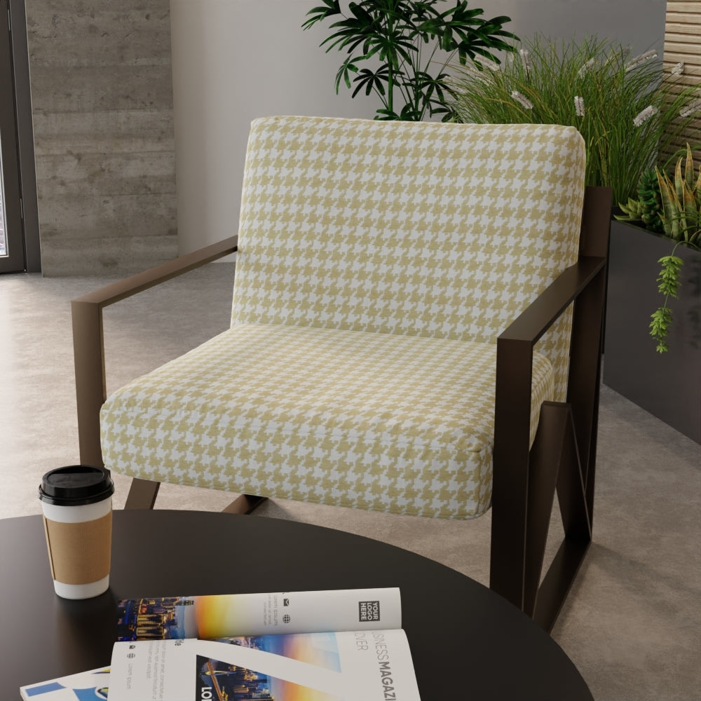 NICHOLASJOHN INC NJ-CAFE Bisque Houndstooth,Geometric Fabric - NJ25-318