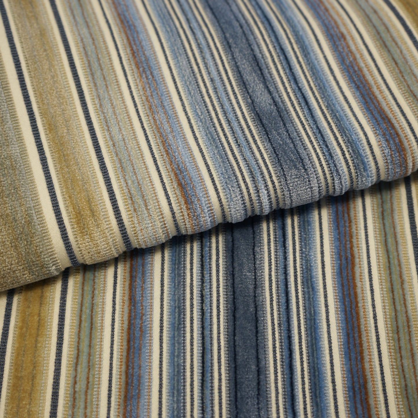 JF Fabrics JF Studio BISTRO 67 Fabric Traditional,Transitional,Contemporary,Stripe Blue Texture,Velvet - 6000367 SJ101