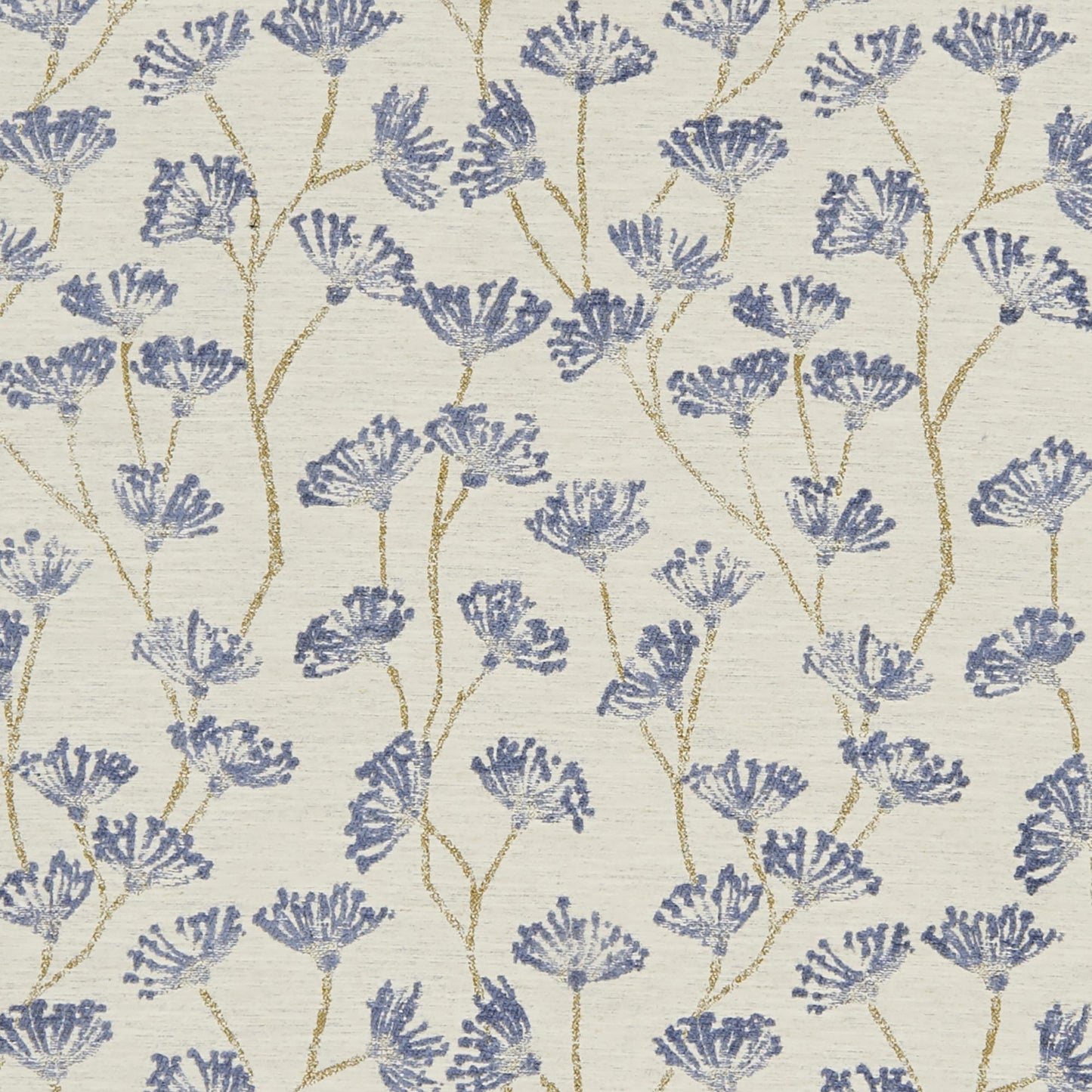 JF Fabrics everyday BONAVISTA 62 Fabric Traditional,Transitional,Contemporary,Floral Blue Chenille,Texture - 7590362 J7981