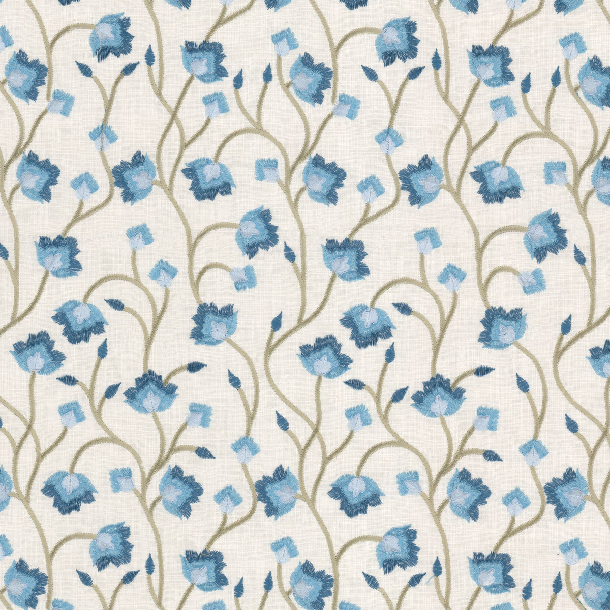STOUT TEXTILES MULTIPURPOSE,EMBROIDERIES TRANSITIONAL,, FLORAL PEAR - BONJ-4