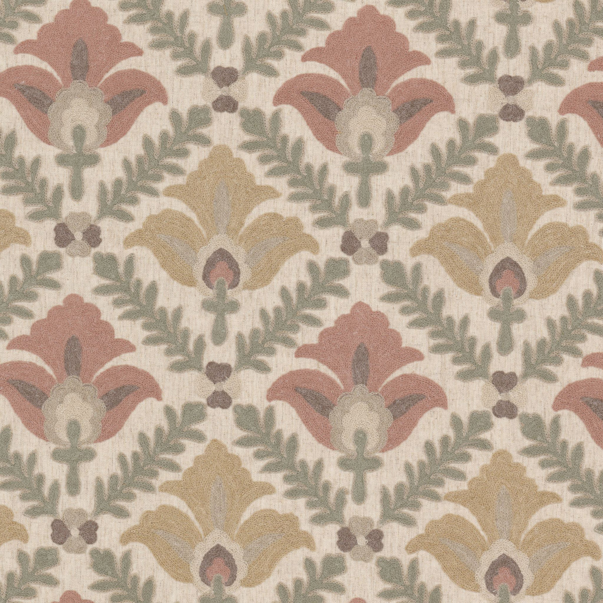 STOUT TEXTILES MULTIPURPOSE,EMBROIDERIES TRADITIONAL, FLORAL PRIMROSE,TEAROSE - BONV-2