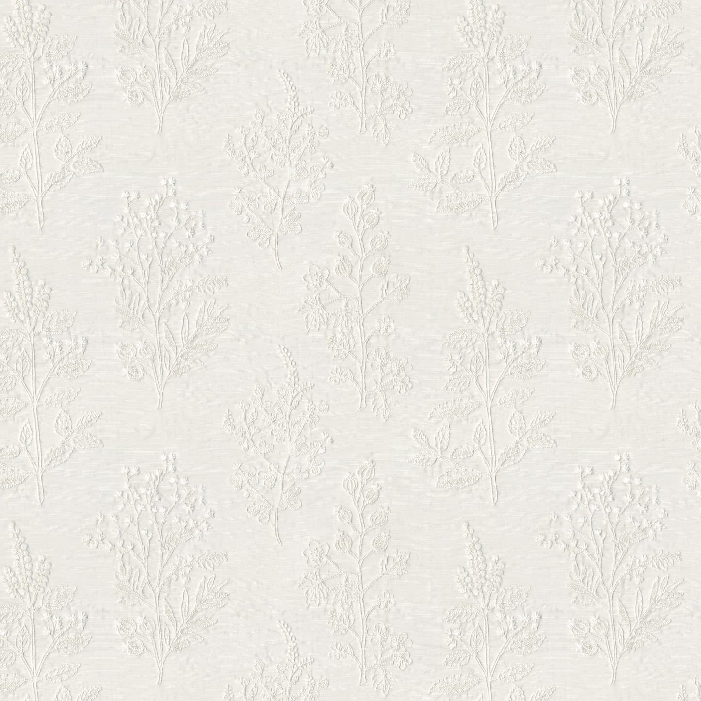 JF Fabrics BOTANY 91 Fabric Floral,Traditional Cream,Off White Embroidery,Sheer - 8430591 J8591