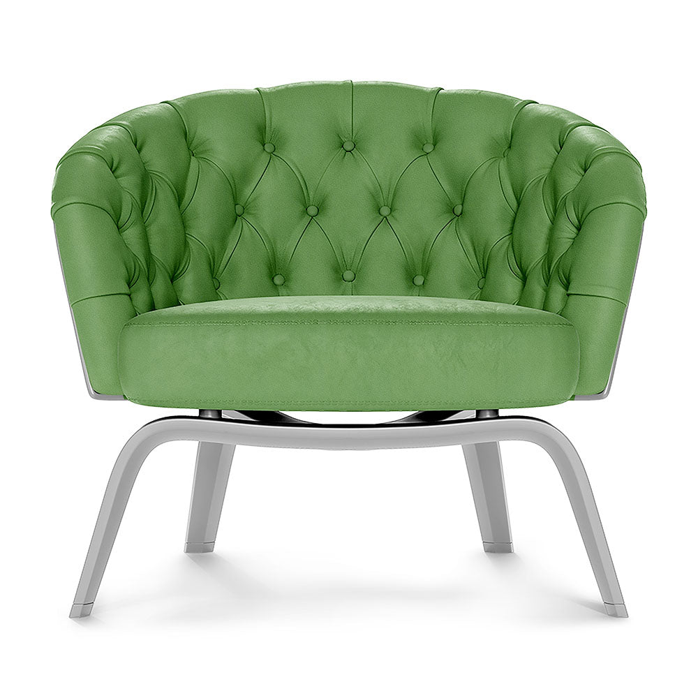 Bright green textured upholstery fabric swatch