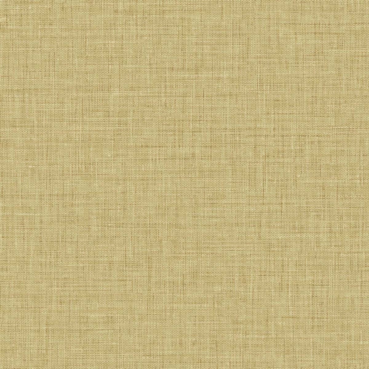 Yellow matte linen fabric swatch with woven texture, ideal for upholstery or crafts.