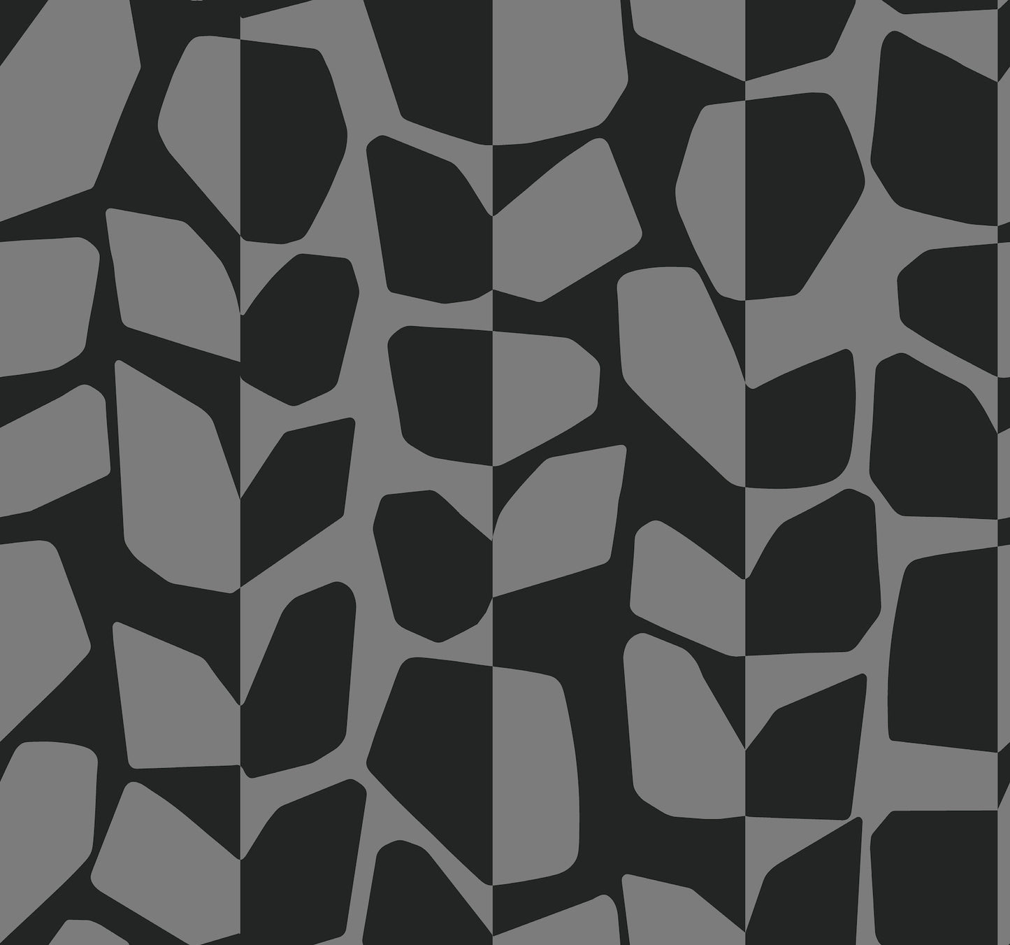 York Wallcoverings Black & White, III Primitive Vines Black Metallic Wallpaper Geometrics Geometrics Black Metallic - BW3894