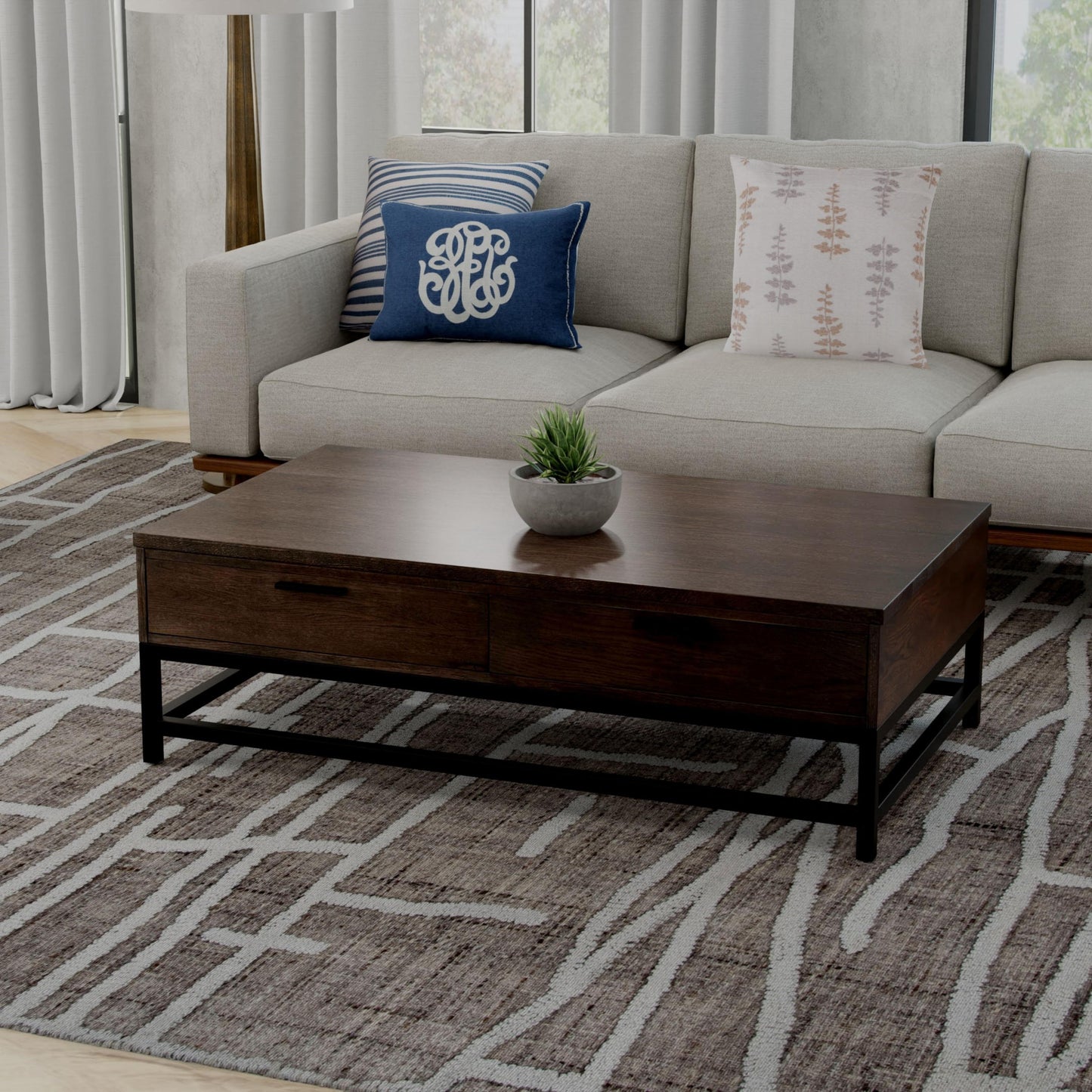 RIZZY HOME RUGS Bixby Contemporary 5' x 8' - BXBBX01TN00880576