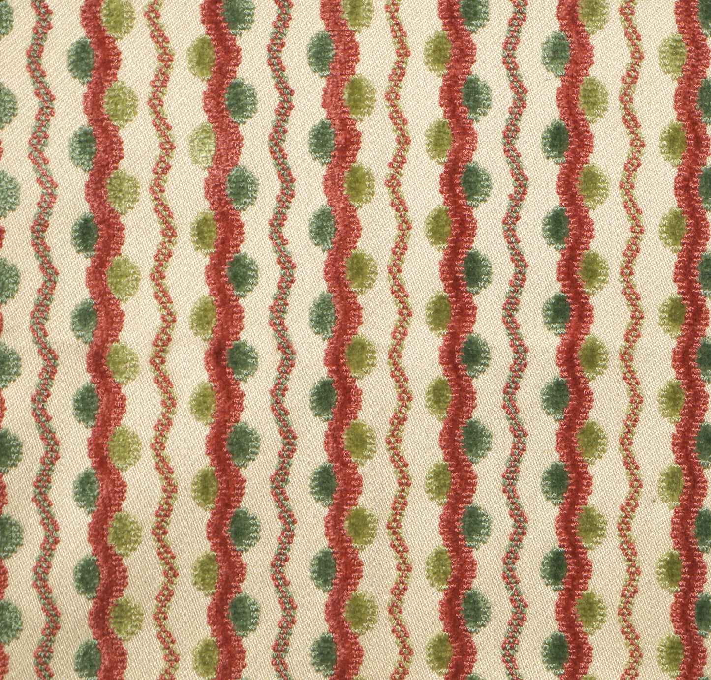SCALAMANDRE LAVINA SQUIGGLE FABRIC RASPBERRY LEAF - BX 31964059 NEW SKU # BX40593196
