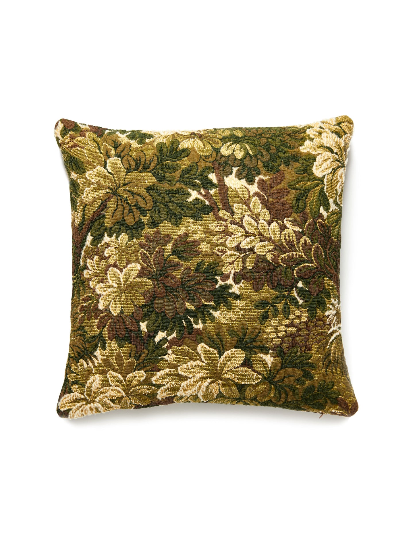 SCALAMANDRE PILLOWS BOTANICAL / FOLIAGE SQUARE - BZ 0036SDDK060C NEW SKU # BZSDDK060C0036