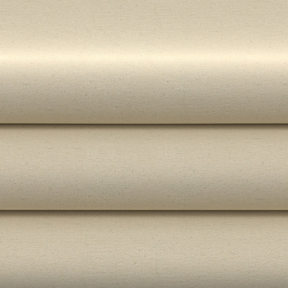 Beige solid fabric rolls in a flatlay, cream-colored upholstery fabric with a smooth weave.