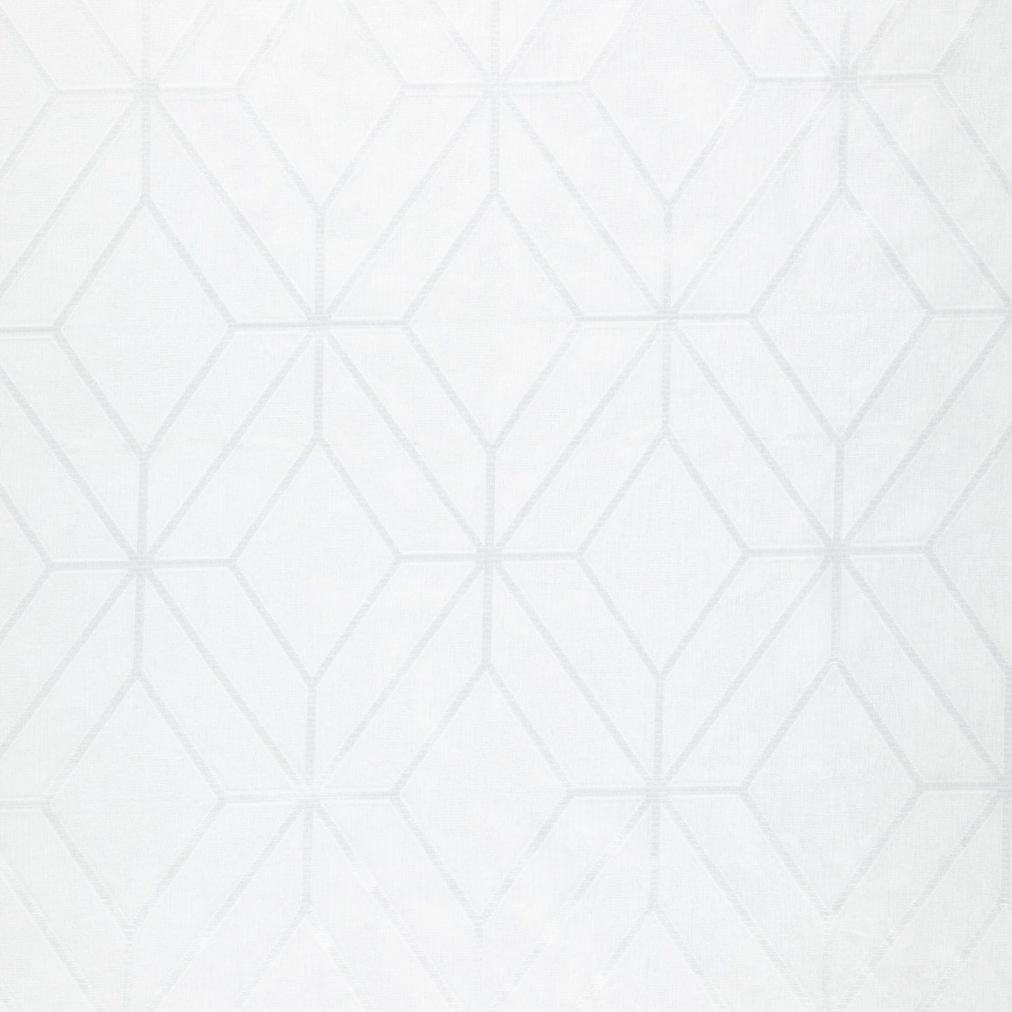 JF Fabrics CARAT 91 Fabric Diamond,Geometric,Transitional,Contemporary,Modern White,Off White Sheer,Wide Width,Reversible - 8434091 J8831
