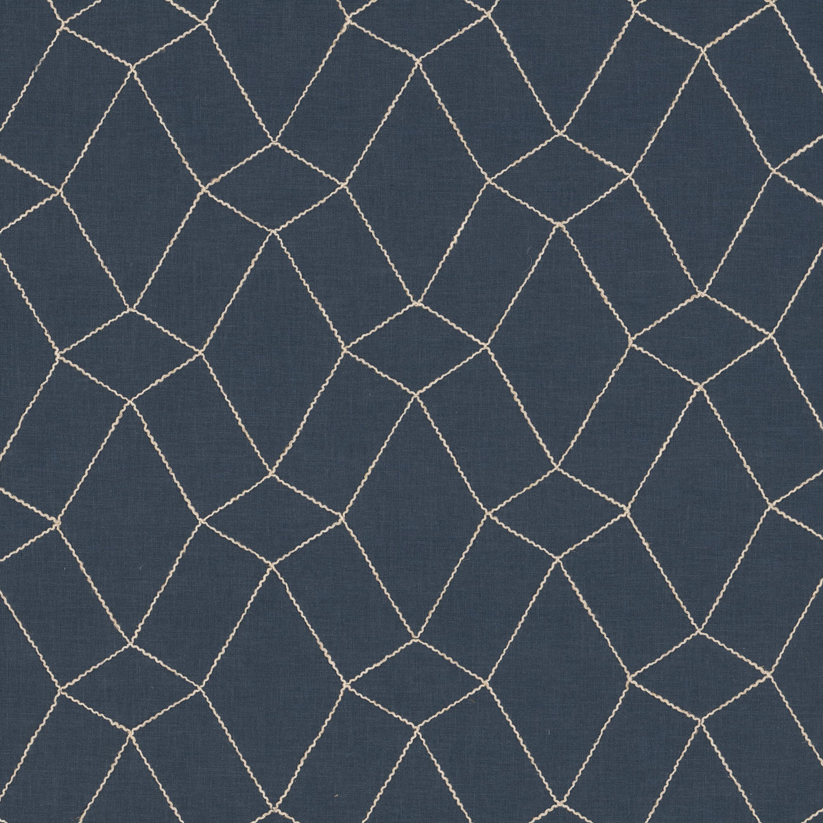 STOUT TEXTILES MULTIPURPOSE,EMBROIDERIES TRANSITIONAL,, GEOMETRIC NAVY - CARP-1