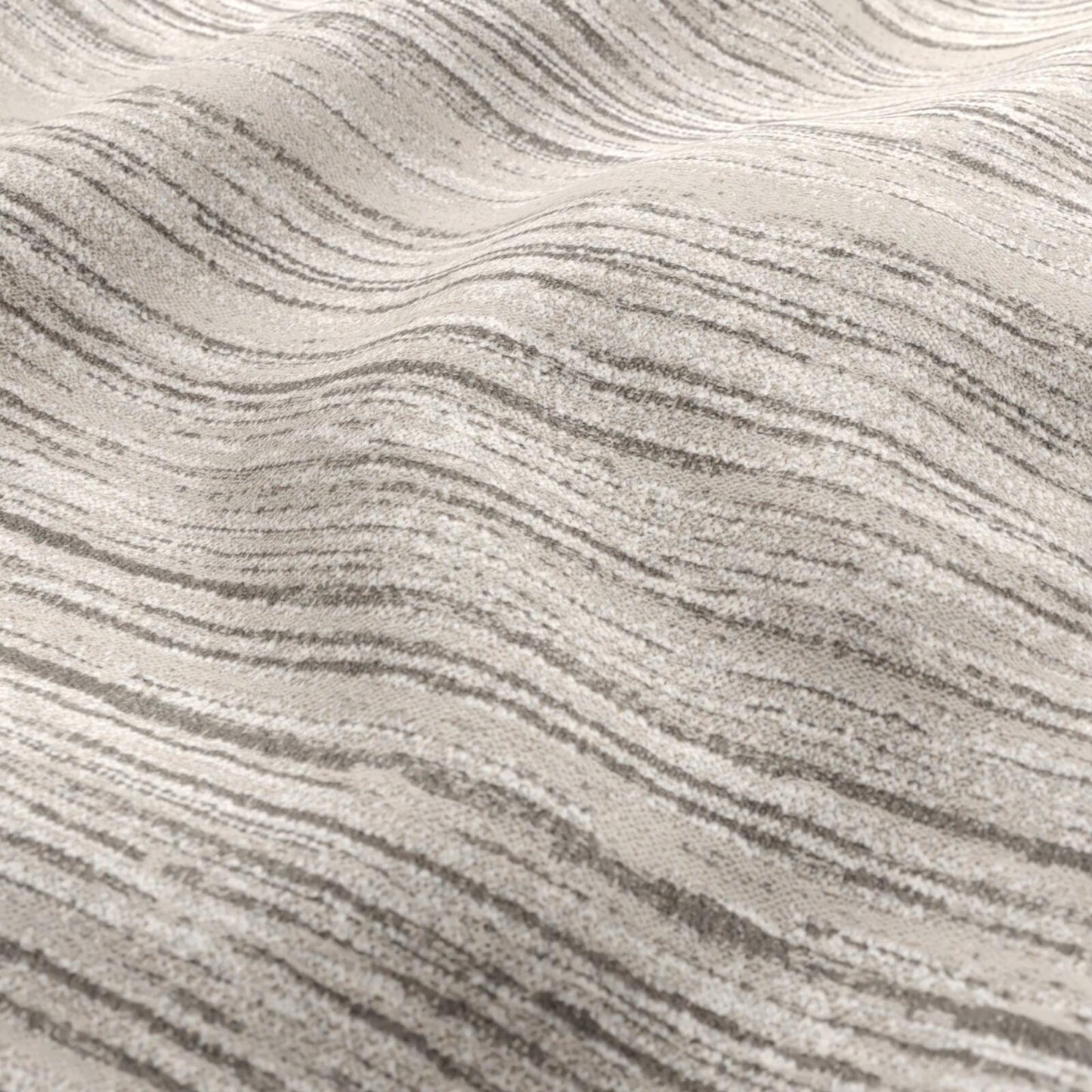 JF Fabrics FibreGuard Outdoor CASTAWAY 37 Fabric Texture, Stripe White, Beige, Light Brown Chenille, Texture, Outdoor - 9467237 J9301