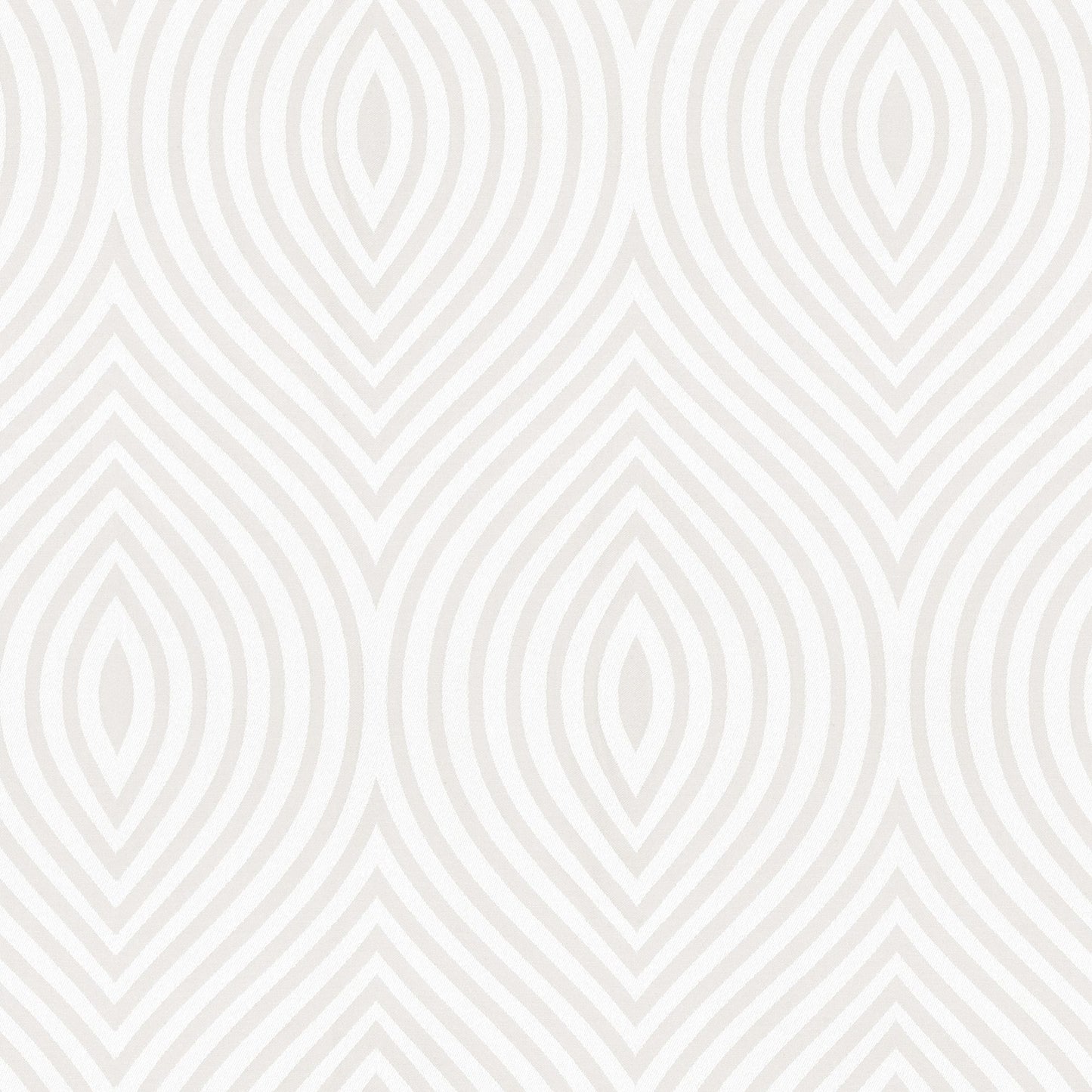 Beige leaf-arch jacquard fabric pattern on ivory background; off-white decorative textile.