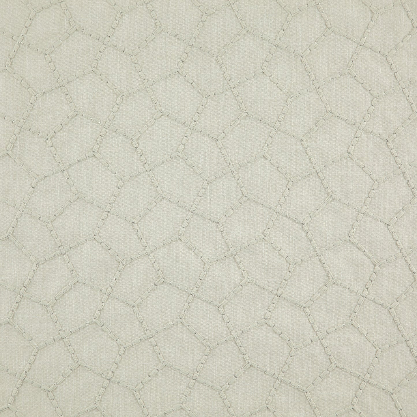Metallic yellow/gold fabric with a geometric hexagonal lattice pattern and subtle quilted texture.