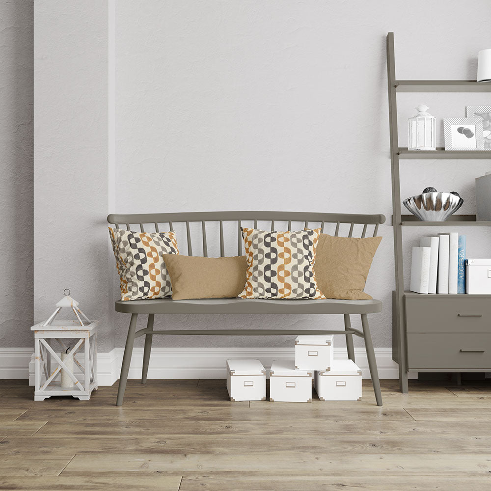 NJ-PAPYRUS Sulfur Geometric Velvet Fabric (NJ25-615) in golden-yellow with a geometric pattern, ideal for upholstery, drapery, and custom cushions.