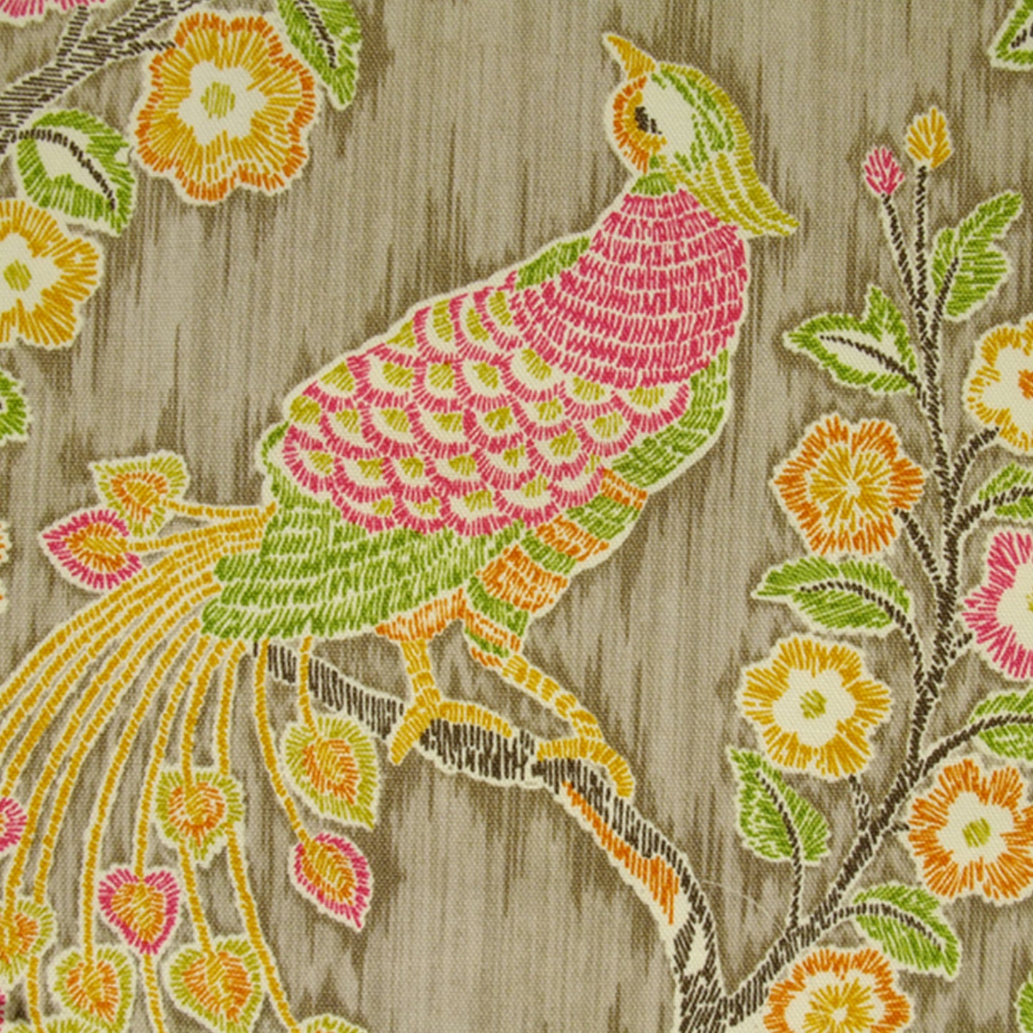 JF Fabrics CHRISTIAN 23 Fabric Traditional,Transitional,Contemporary,Floral Brown,Creme,Beige,Green,Multi,Offwhite,Orange,Rust,Pink,Taupe Print - 5406423 J6441