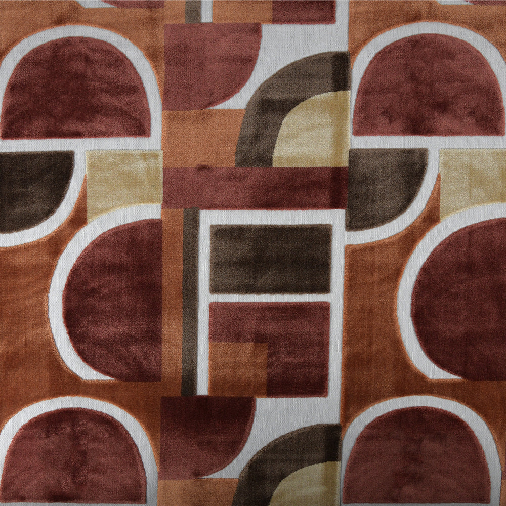 NICHOLASJOHN INC Kircal-Red Geometric Fabric - NJ26-3883