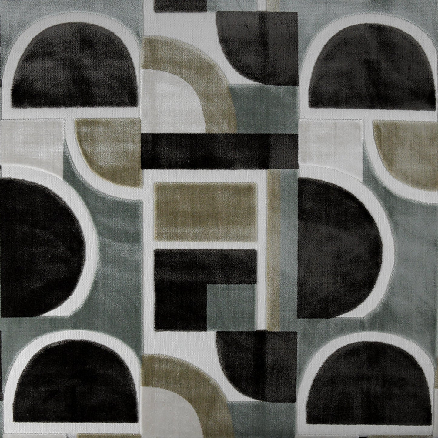 NICHOLASJOHN INC Kircal-Black Geometric Fabric - NJ26-3884