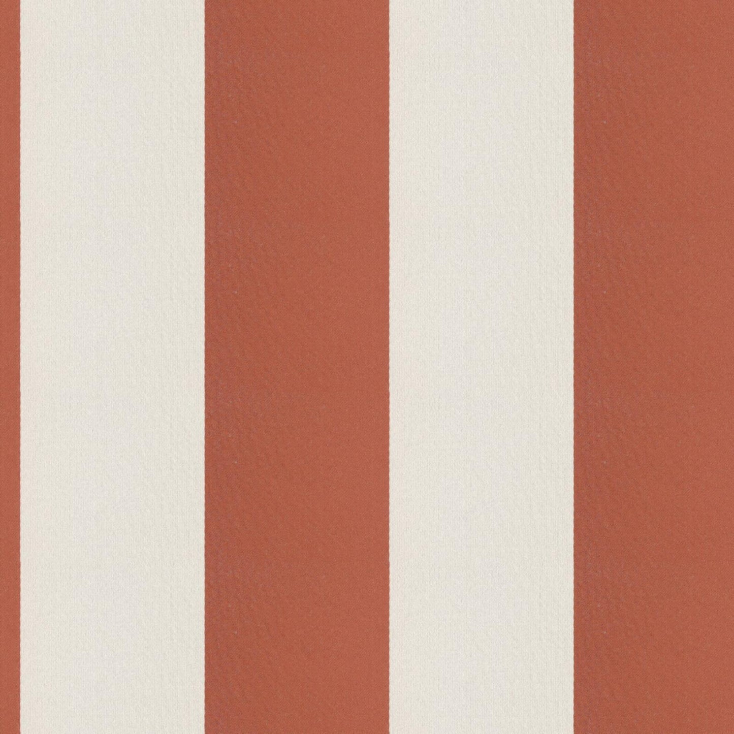 JF Fabrics CIRQUE 48 Fabric Stripe, Traditional Terracotta, Orange, White Sateen - 9032448 J9351