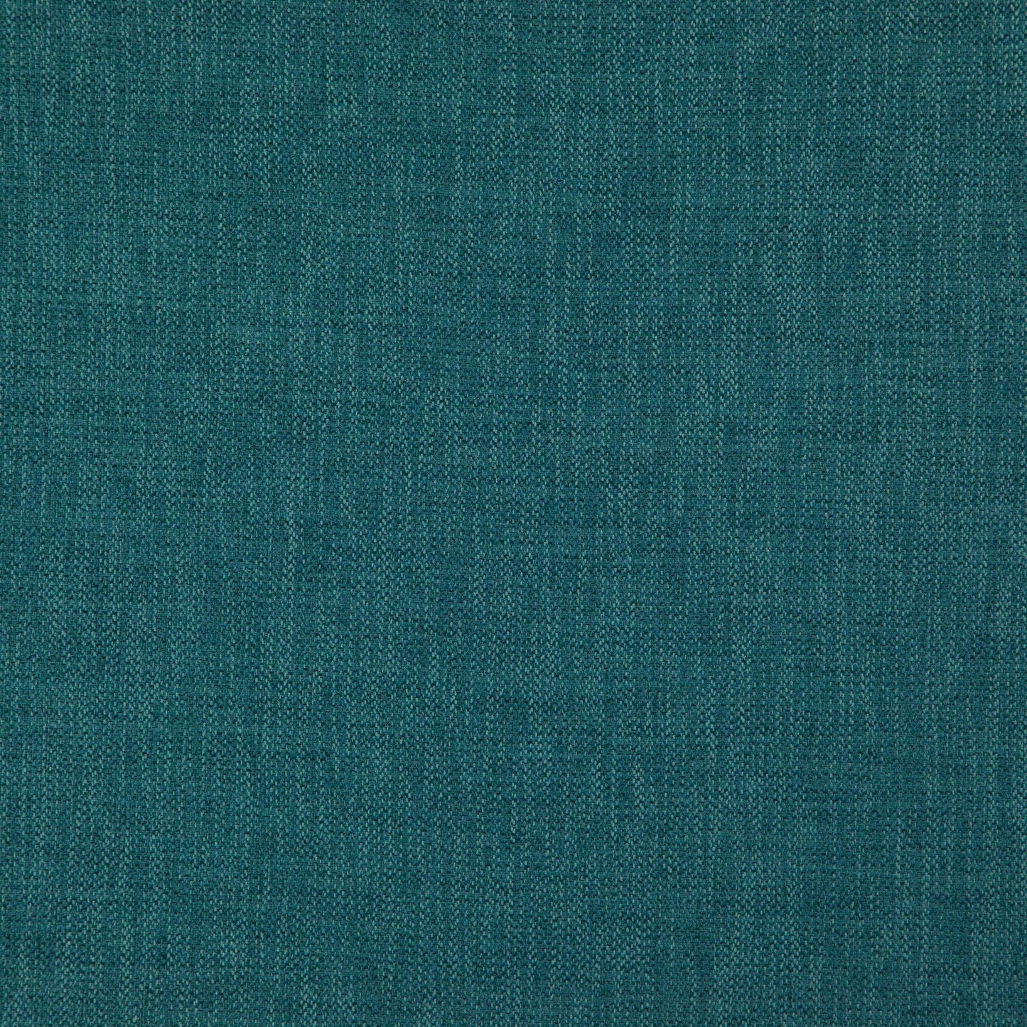 Teal blue linen-textured fabric swatch with a subtle weave pattern.
