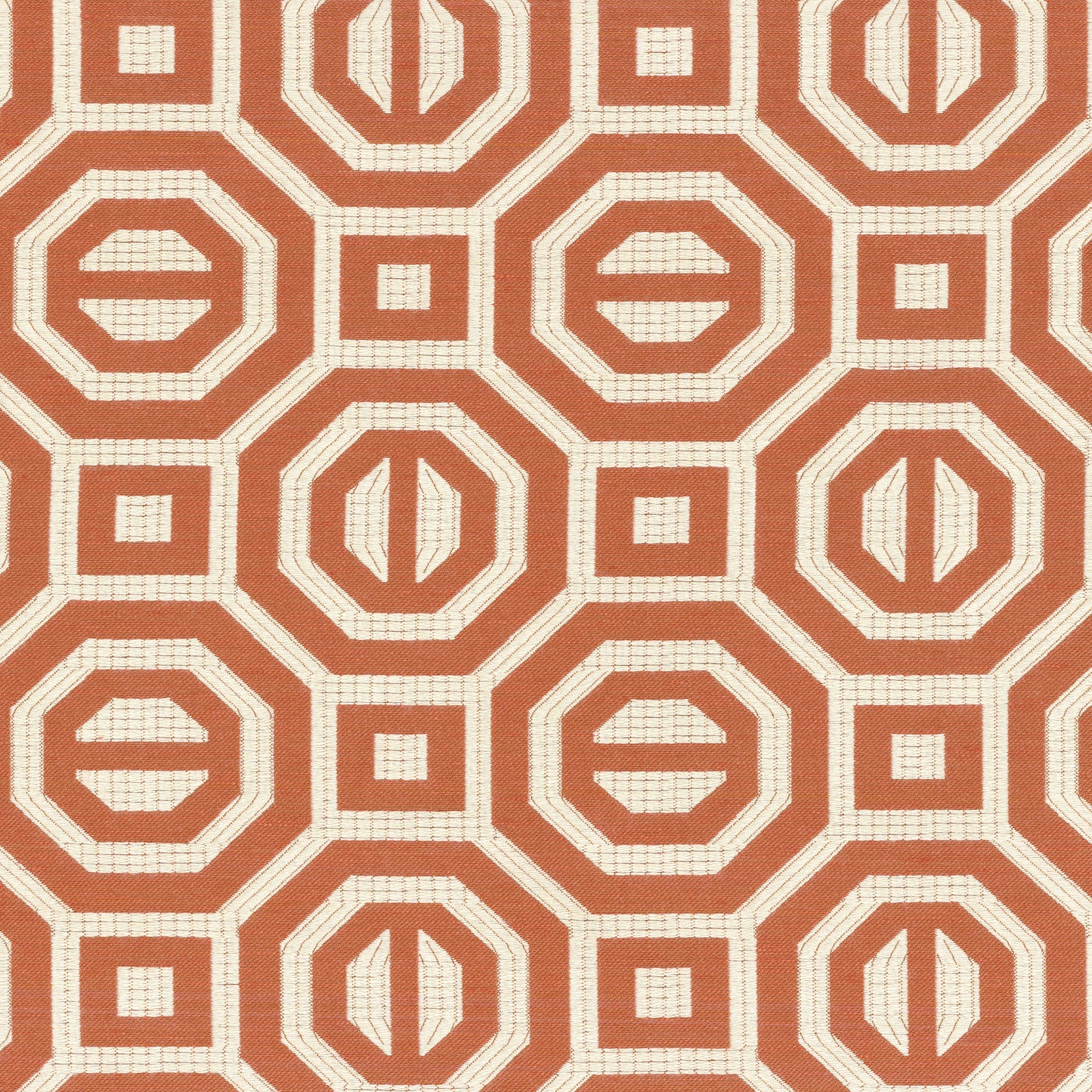 JF Fabrics CLARINET 26 Fabric Traditional,Transitional,Contemporary,Geometric Orange,Rust Jacquard - 5731526 J6931