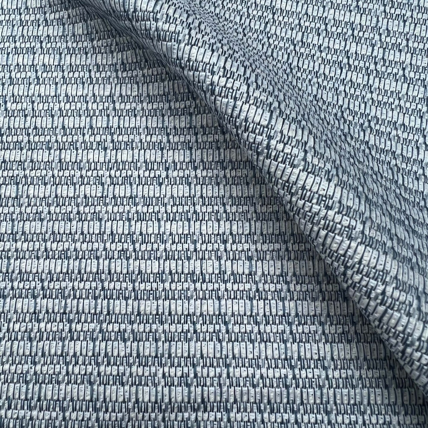 JF Fabrics Inside Out, JF Fabrics CLIMATE 61 Fabric Texture Blue, Silver Jacquard, Texture, Outdoor - 9029961 J9201