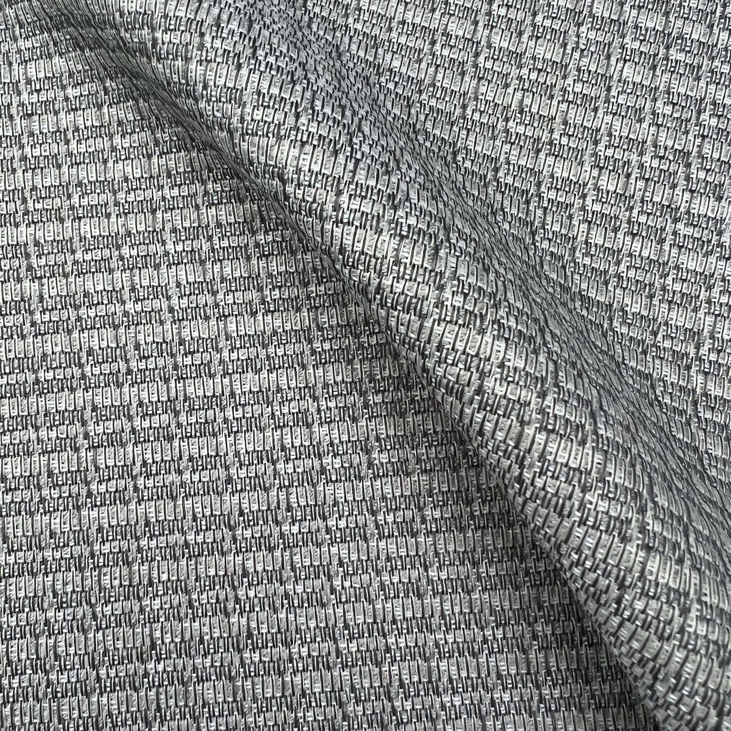JF Fabrics Inside Out, JF Fabrics CLIMATE 96 Fabric Texture Grey, Silver Jacquard, Texture, Outdoor - 9029996 J9201