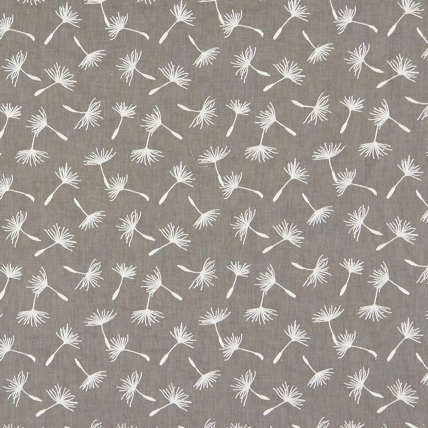 JF Fabrics CLOVER 95 Fabric Transitional,Contemporary,Floral Grey,Silver Embroidery - 7625995 J8201