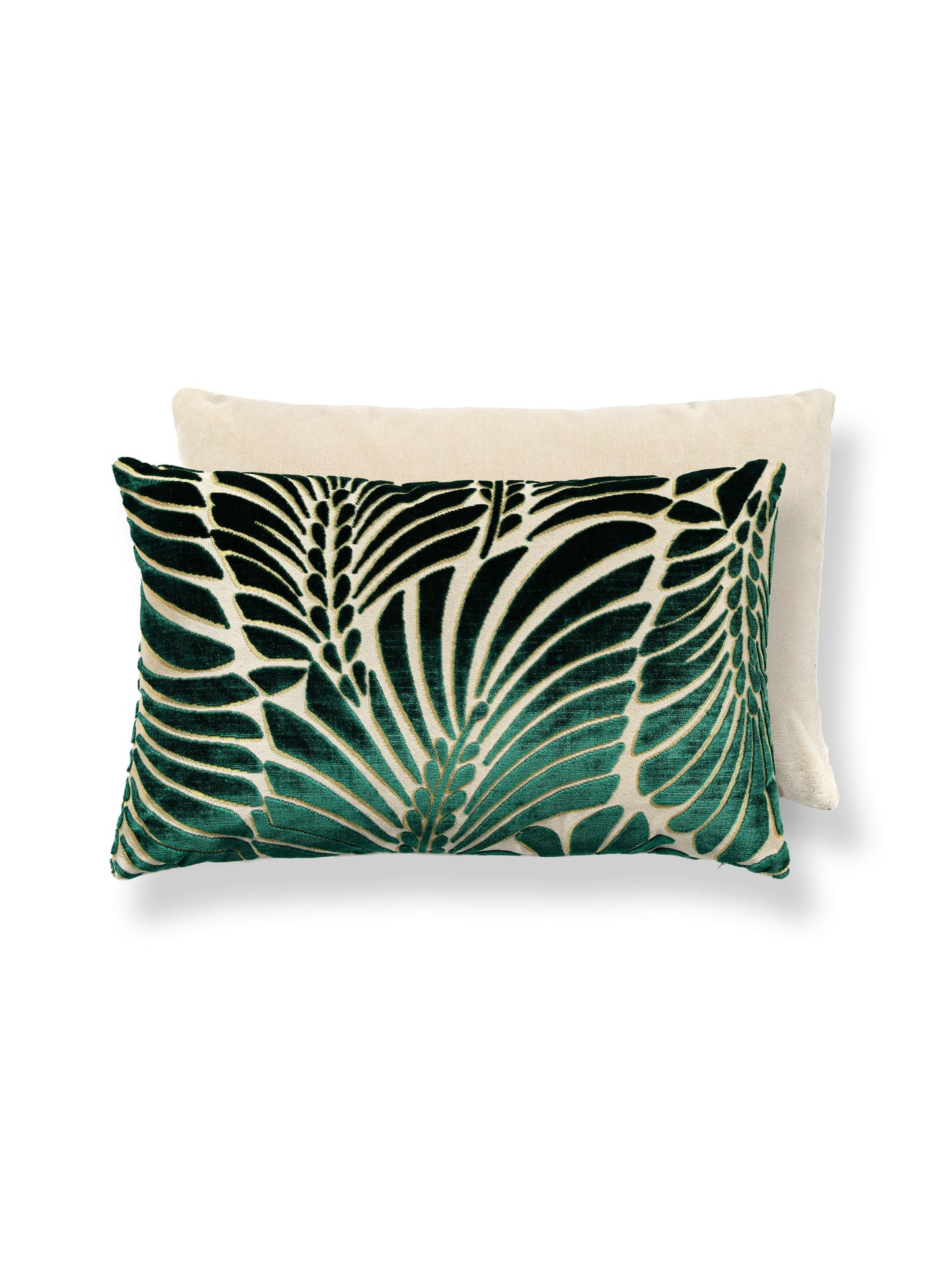 SCALAMANDRE PILLOWS BOTANICAL / FOLIAGE LUMBAR - CN 0001MBDK1523 NEW SKU # CNMBDK15230001