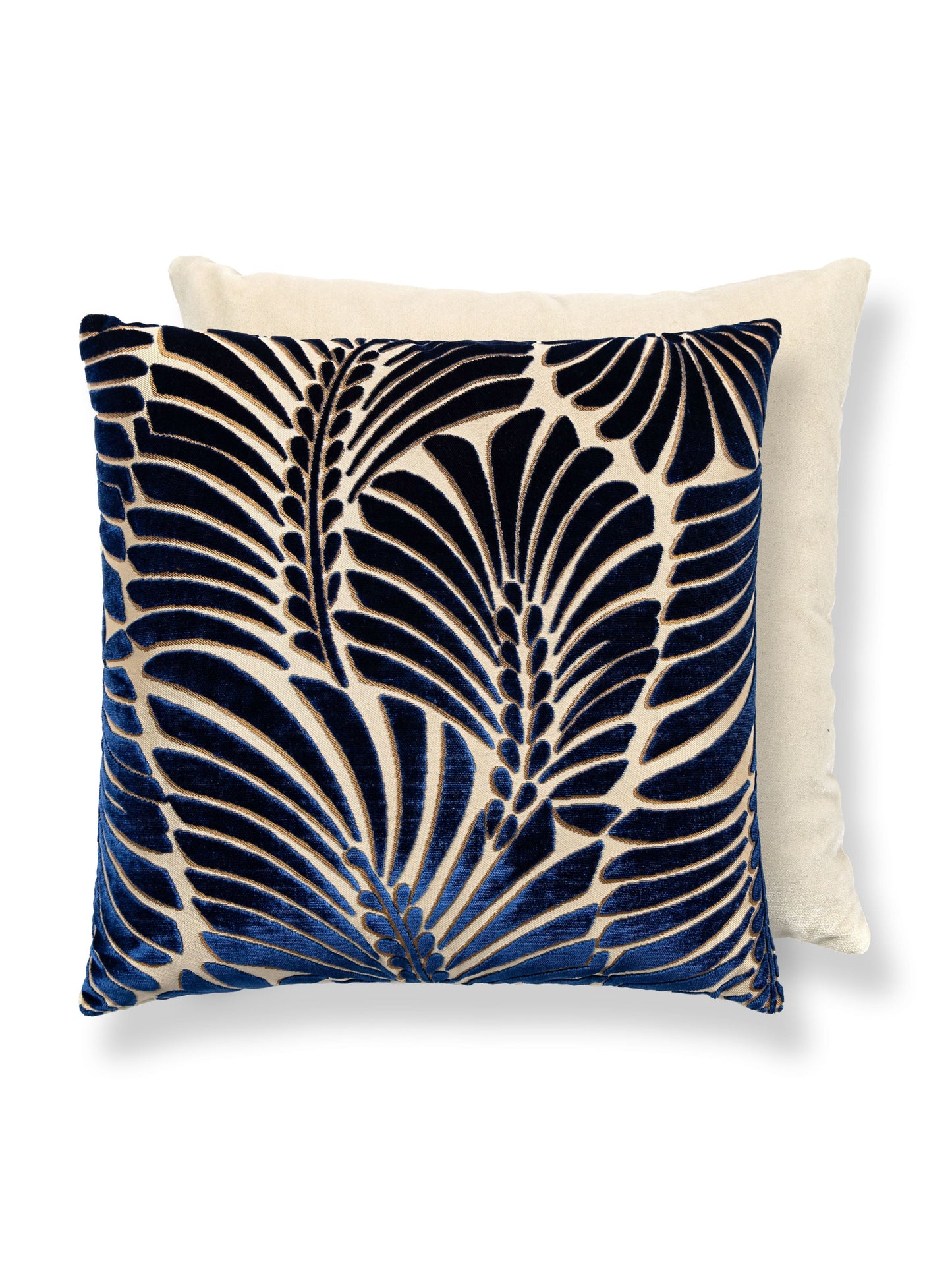 SCALAMANDRE PILLOWS BOTANICAL / FOLIAGE SQUARE - CN 0002TDDK1523 NEW SKU # CNTDDK15230002