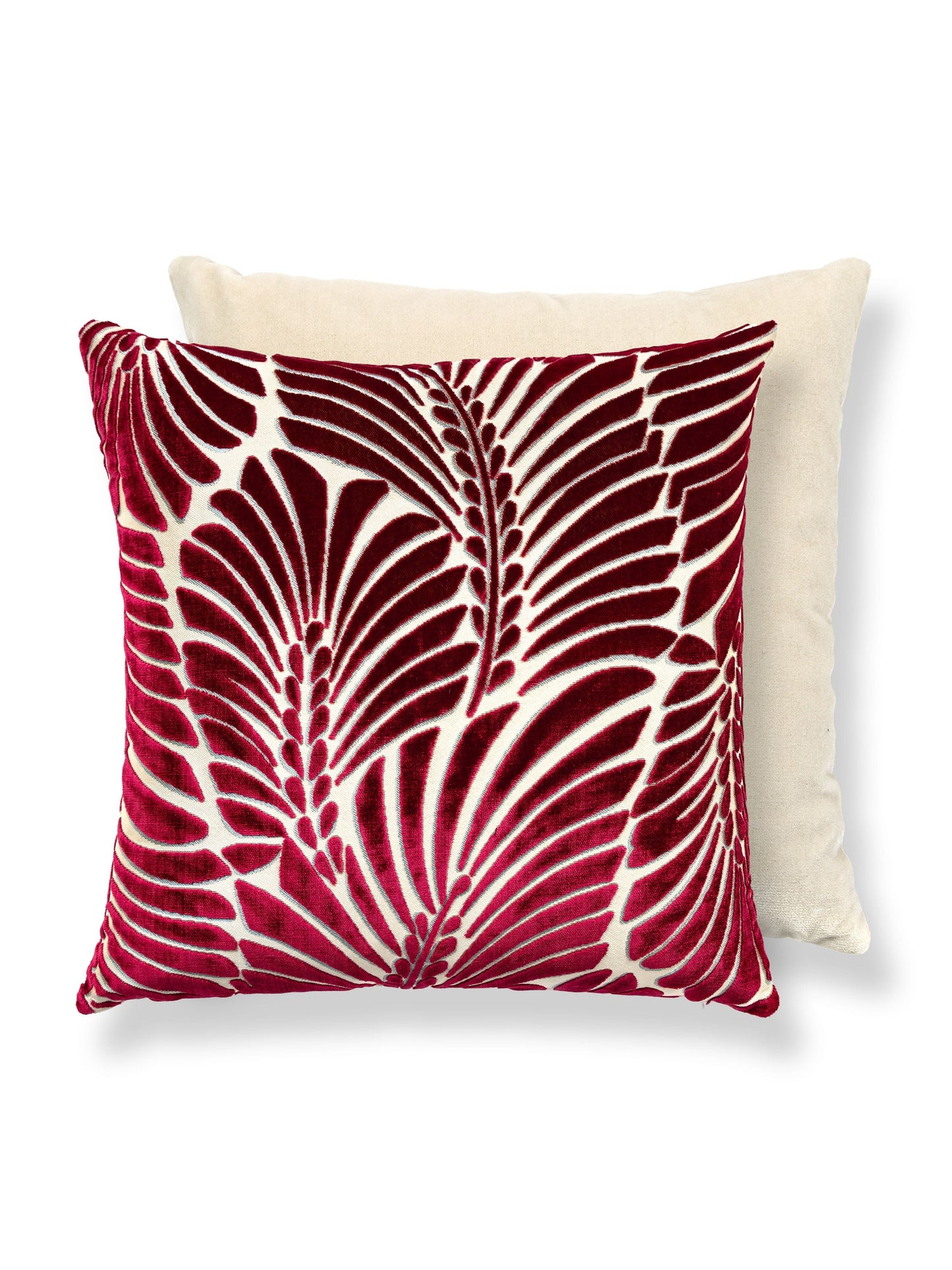 SCALAMANDRE PILLOWS BOTANICAL / FOLIAGE SQUARE - CN 0003TDDK1523 NEW SKU # CNTDDK15230003