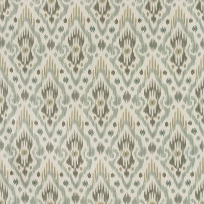 KRAVET BASICS PRINT IKAT/SOUTHWEST/KILIMS WHITE,GREEN,GREY - CONQUET.311.0 OUTLET