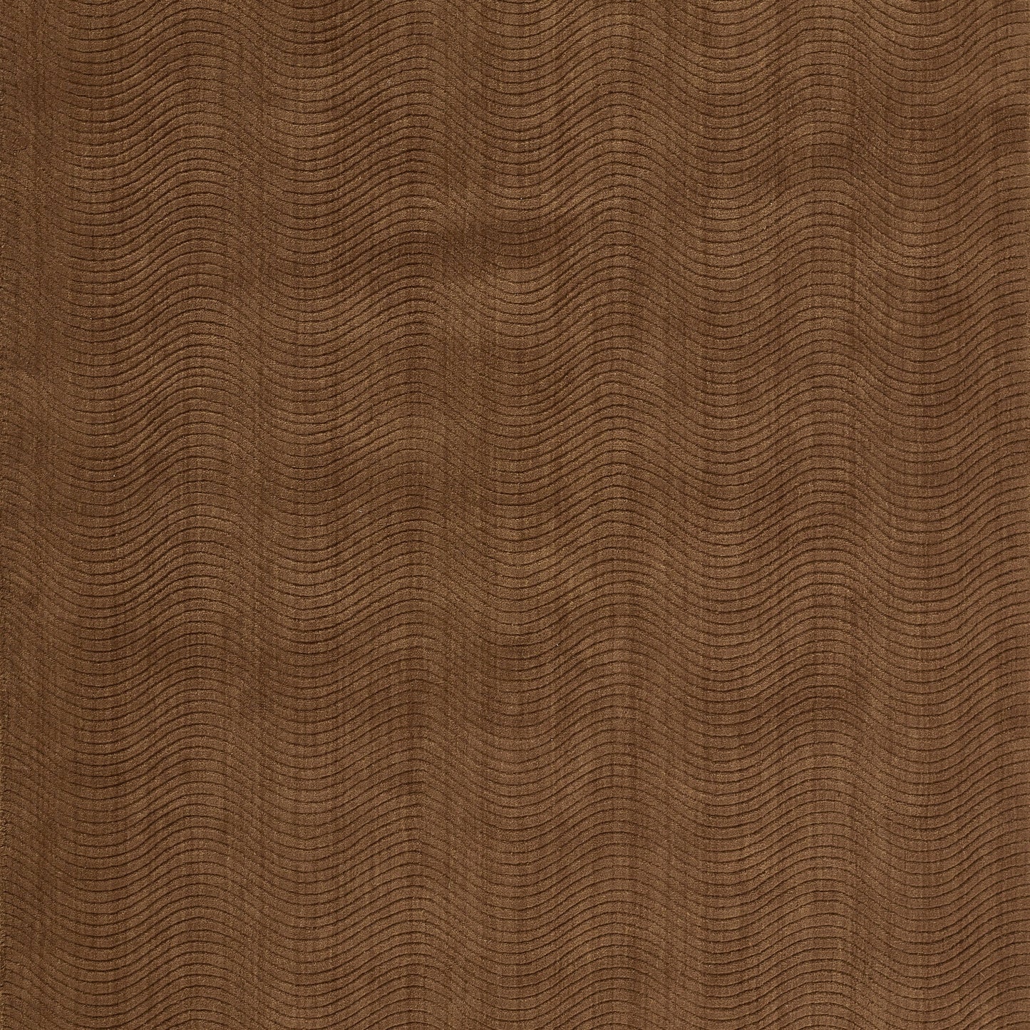 Brown fabric texture with repeating curved contour lines; rustic upholstery pattern.