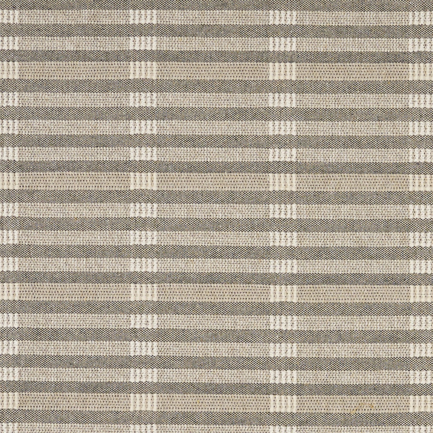 JF Fabrics CORONADO 38 Fabric Stripe, Texture Beige, Brown, Black, White Jacquard - 9286238 J9391