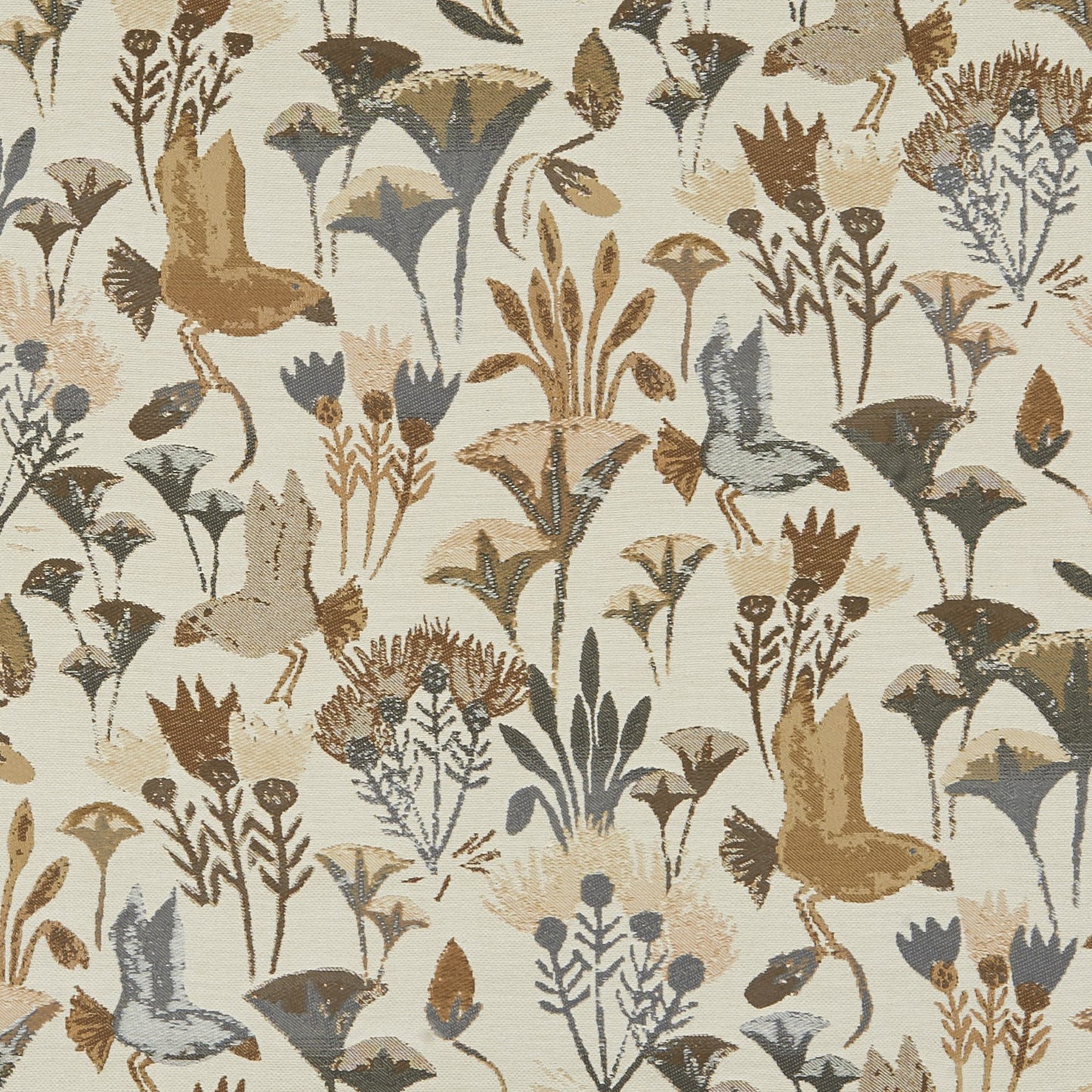 JF Fabrics inside-out COUNTRYSIDE 35 Fabric Traditional,Transitional,Contemporary,Floral Brown,Grey/Silver Jacquard,Outdoor,Texture - 7832535 J8391