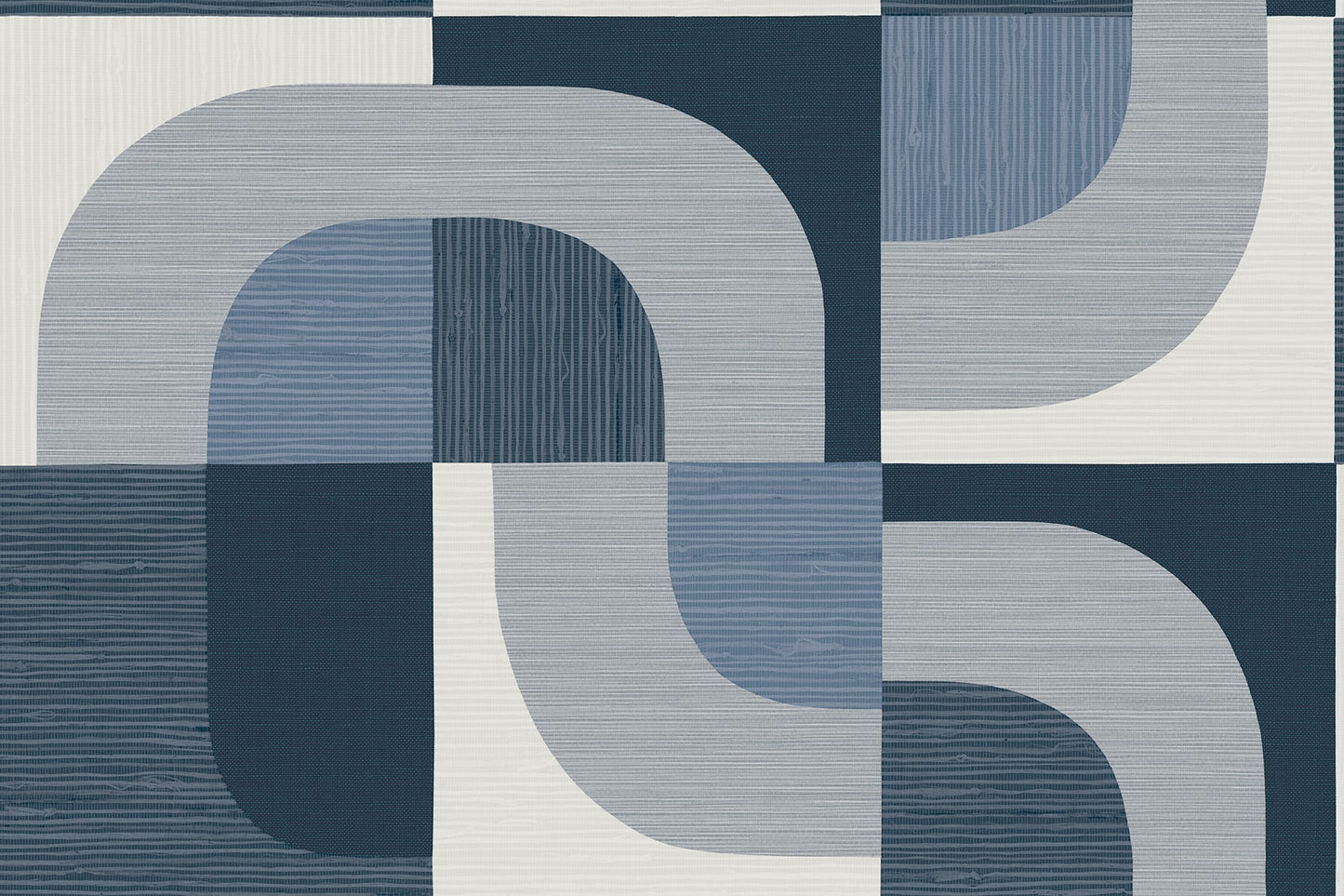Seabrook Designs A Lot More Textures Tampere Geometric Contemporary Blues Matte - CP90102