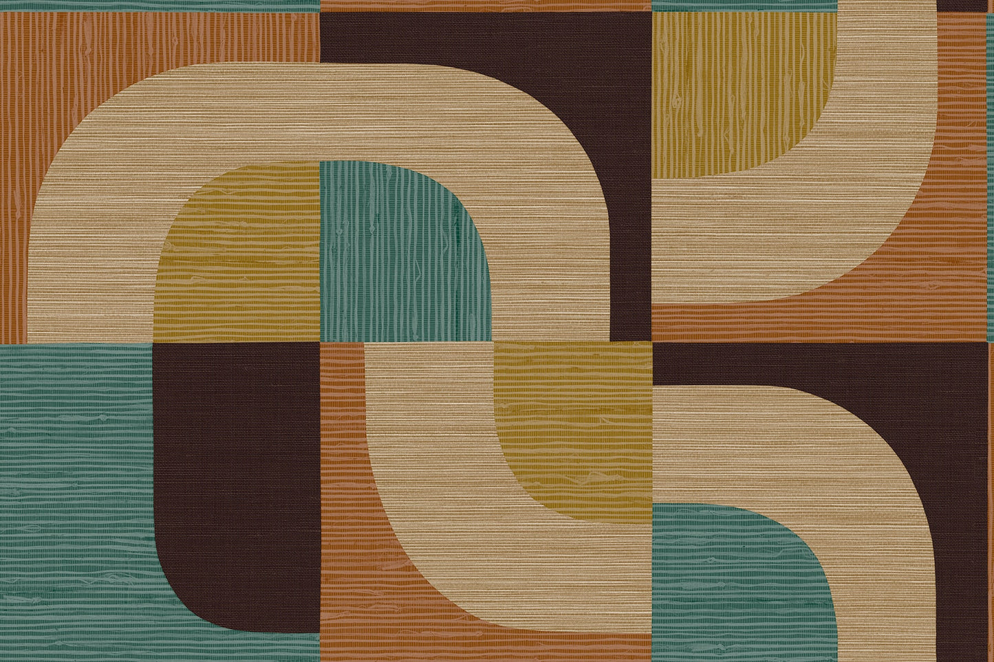 Seabrook Designs A Lot More Textures Tampere Geometric Contemporary Multicolors Matte - CP90106