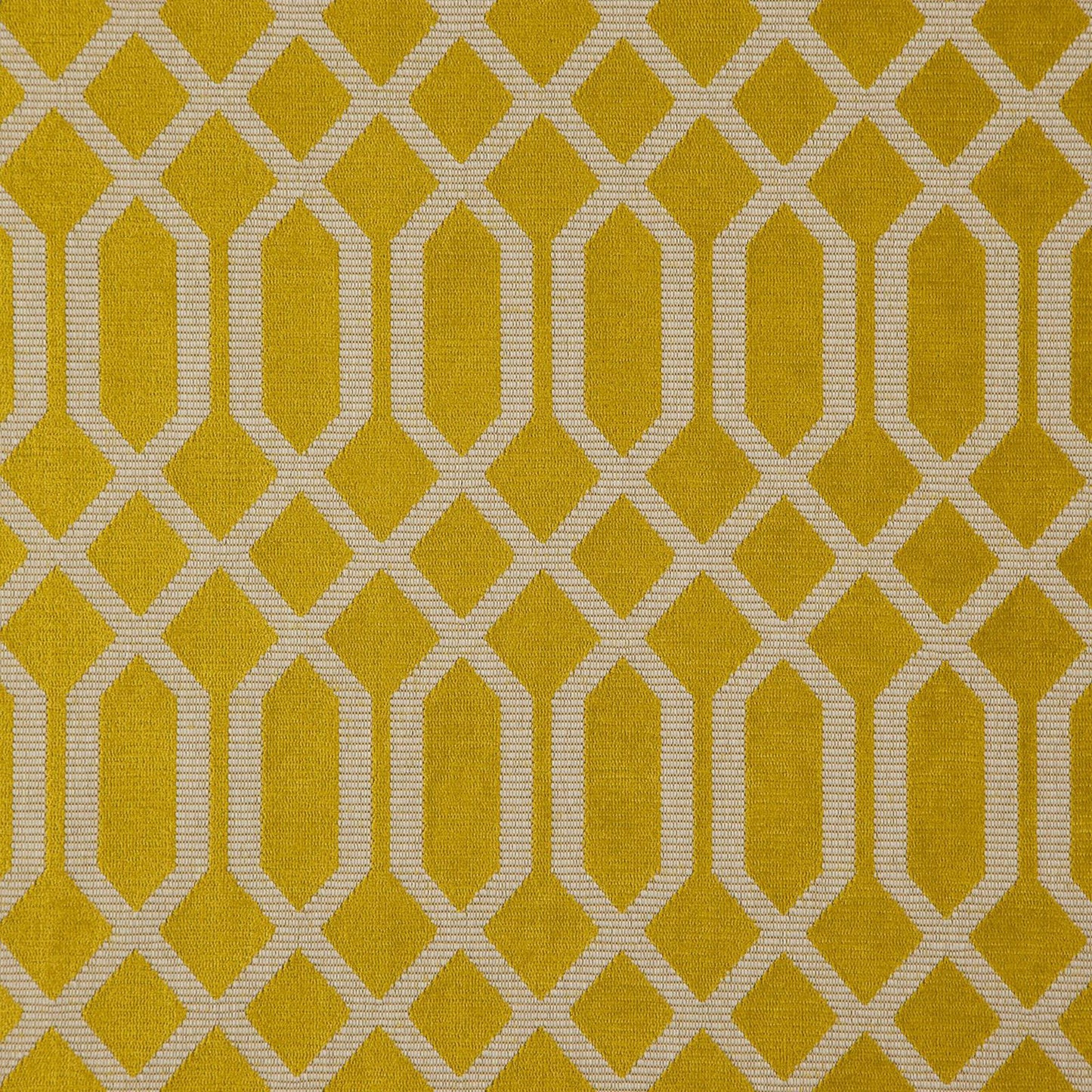 JF Fabrics fibre-guard CRISSCROSS 18 Fabric Transitional,Contemporary,Geometric Yellow/Gold Chenille,Texture - 6005318 J7911