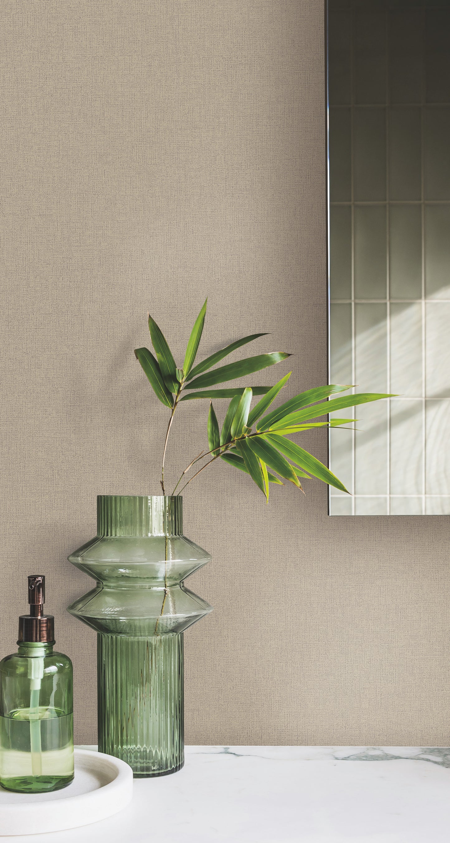 York Wallcoverings Artisan Digest Gypsy Weave Beige and Brown Wallpaper Weaves Browns - DA3585N